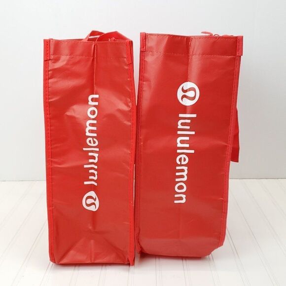 Lululemon Reusable Shopping Bag Red Large - Picture 2 of 5
